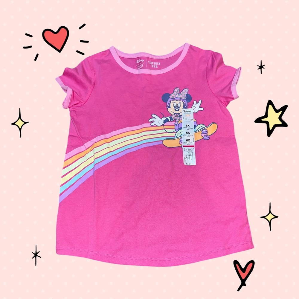 NEW Minnie Mouse Short Sleeve T Shirt Top (6X)